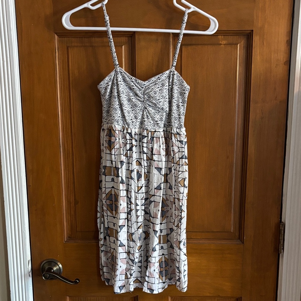 Stylish Geometric Print Dress